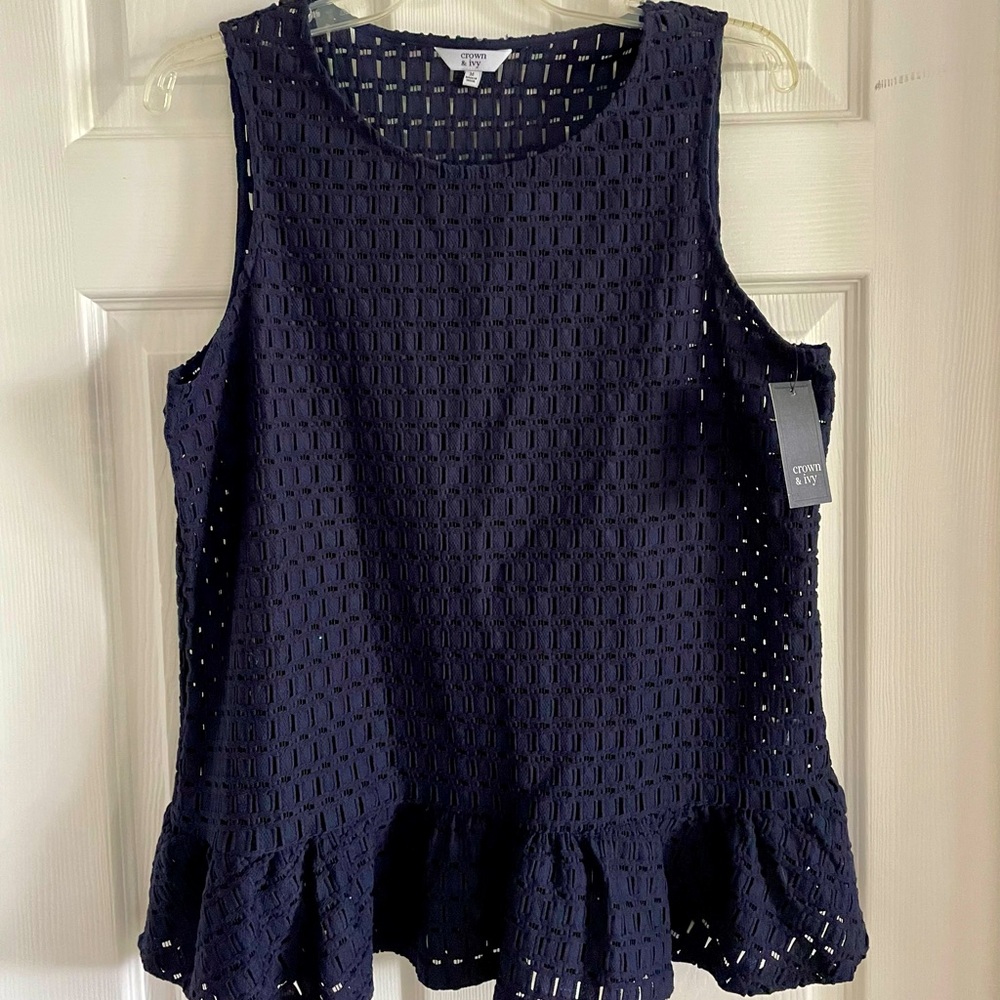 NWT ruffle dressy tank
